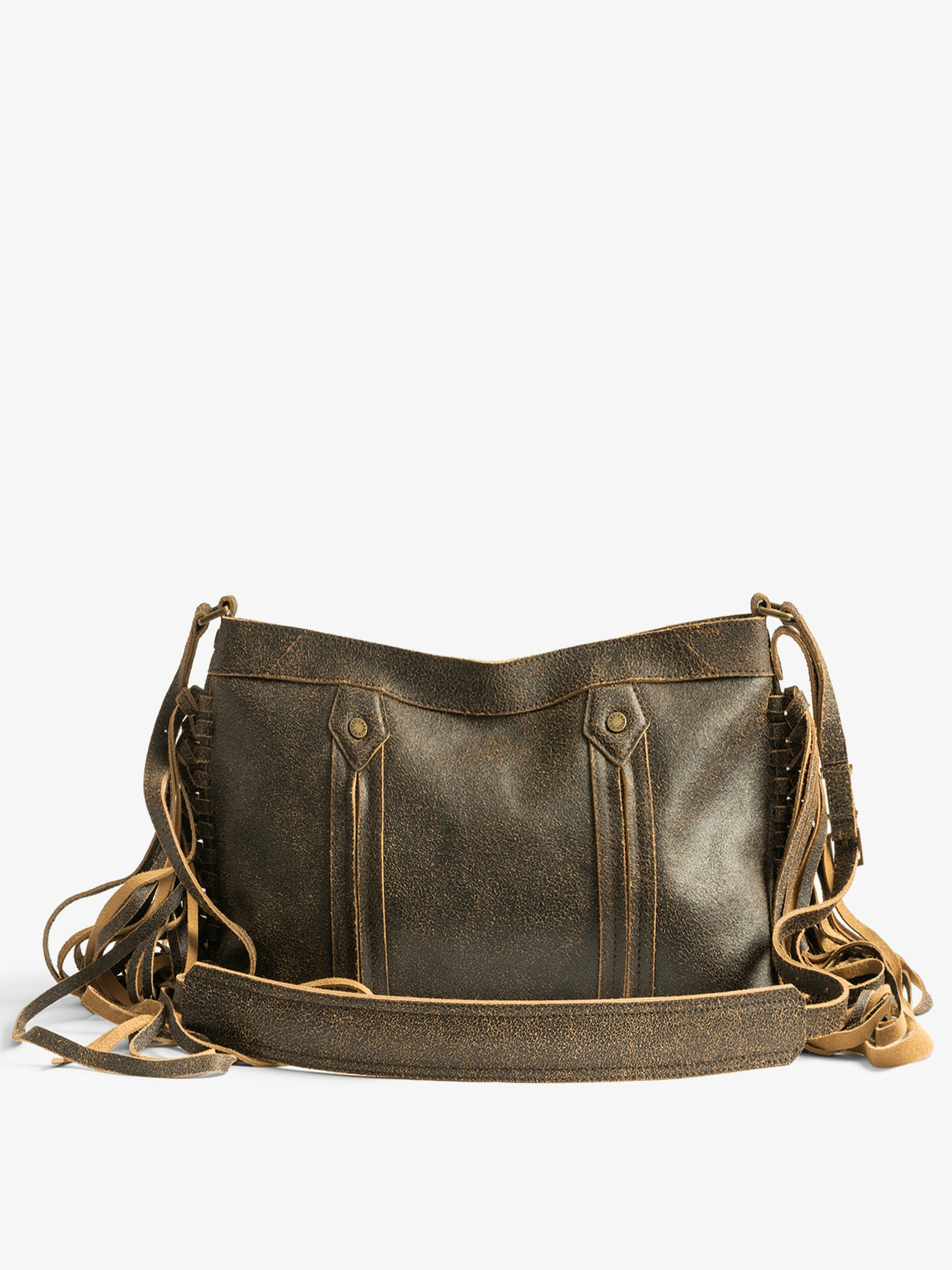 Sunny Moody Fringes Bag - Zadig & Voltaire x EGONlab bring a rebellious twist to bohemian spirit. Crafted in supple brown leather, its cascading fringes and bold attitude move with you. Wear it crossbody or on the shoulder for effortless, untamed style.